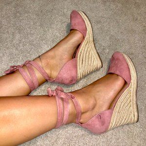 BRASH Pink Wedge Heeled Sandals Size 11